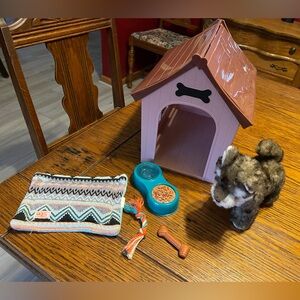 Dog Toy Set with House and Accessories